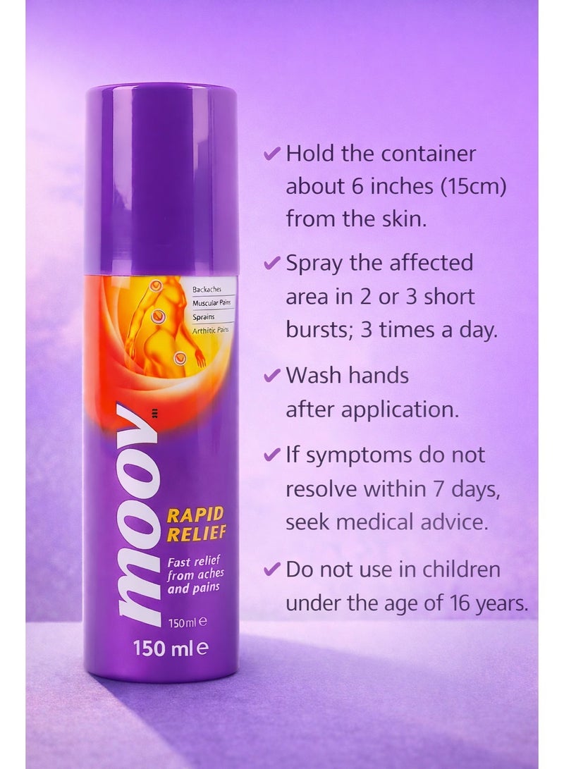 Moov Pack Of 3 Rapid Relief Spray - Image 4